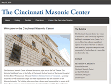 Tablet Screenshot of cincinnatimasoniccenter.com